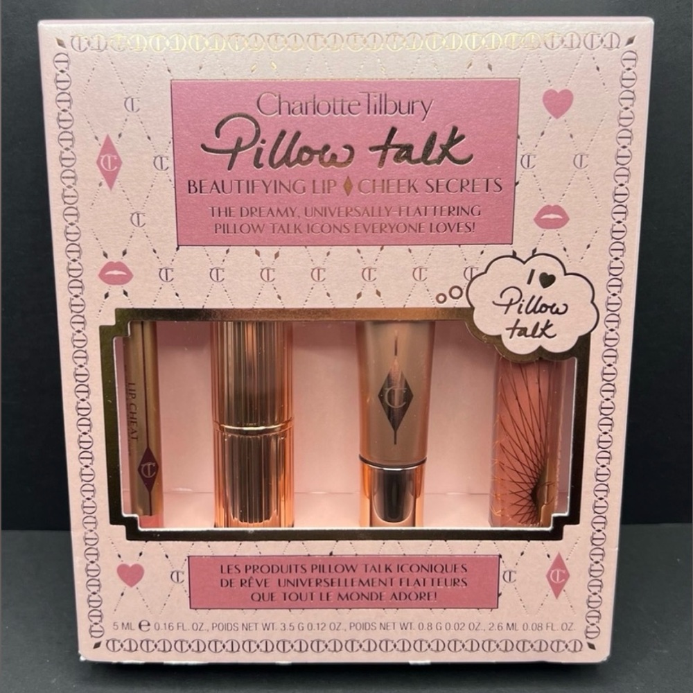 Charlotte Tilbury - Pillow Talk Beautifying Lip & Cheek Secrets Set | NIB